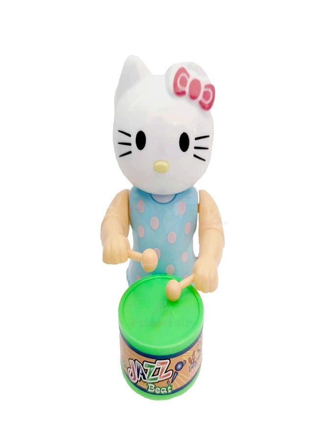 PRIMEFAIR Cute Drummer Key Operated Toy with Drumming and Dancing Action for Kids Baby Rattle Toys Set Toddler Kids - Image 1
